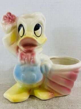 🌱 Sick of Mickey Mouse? Give This Vintage Donald Duck Planter a Home! (c. 1950)